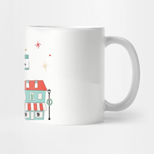 NYC cityscape Christmas by Penny Lane Designs Co.